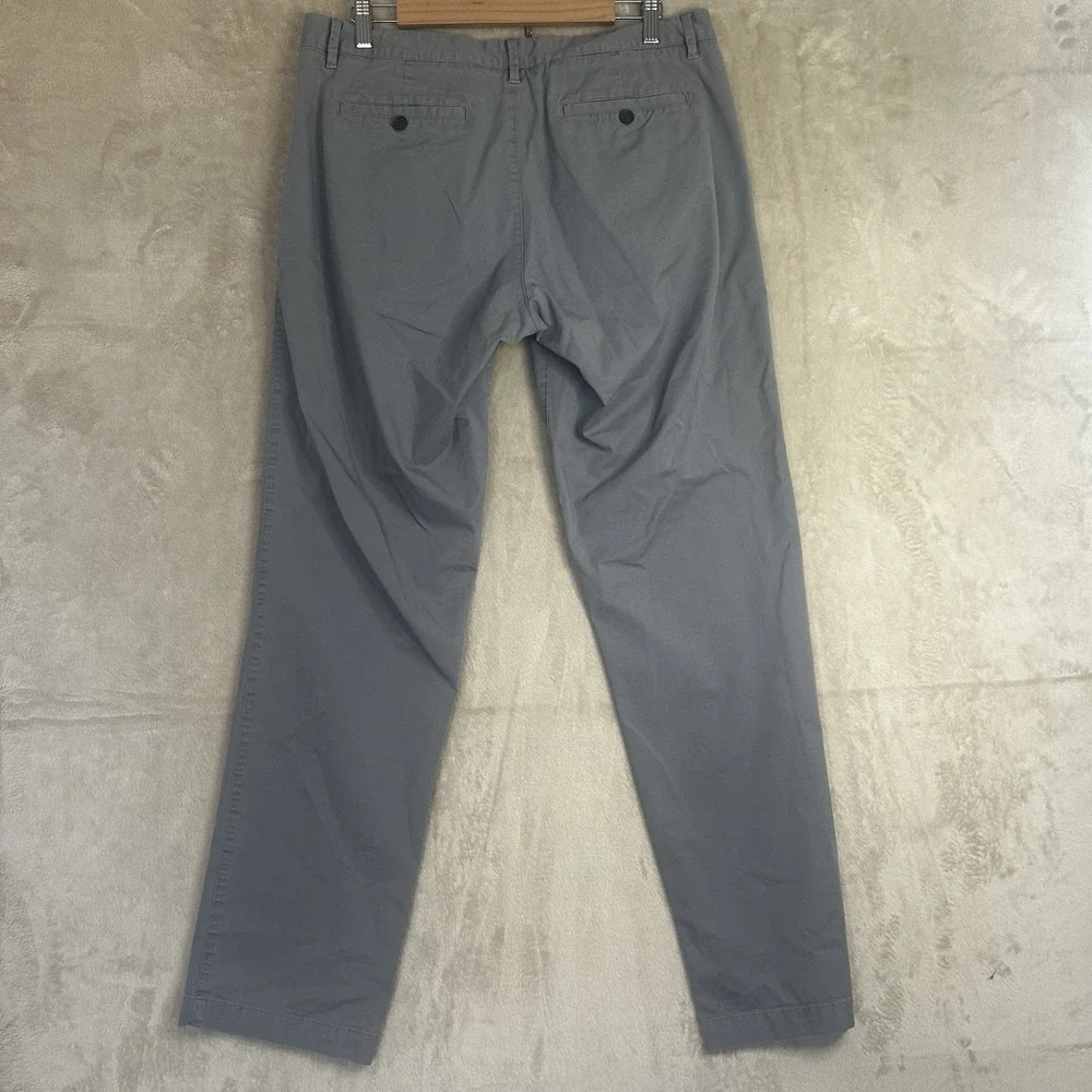 Bonobos Mens Straight Fit Chino Pants Grey Cotton‎ Blend 34x34 RN128054